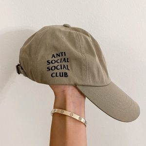 Anti social social club hat , khaki color